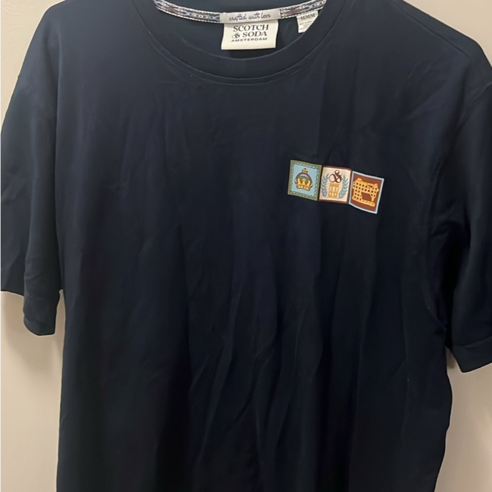 Scotch & Soda Navy Blue Short Sleeve Tee
